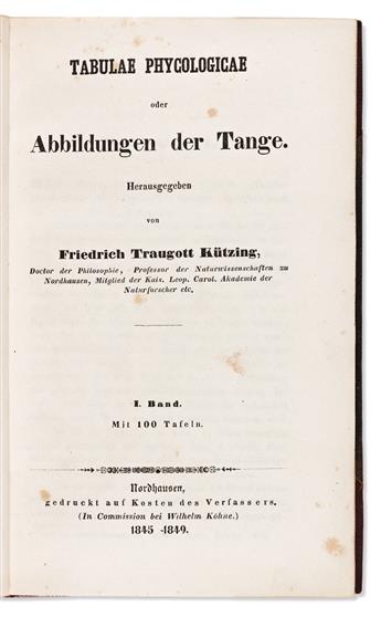 Kützing, Friedrich Traugott (1807-1893) Tabulae Phycologicae.